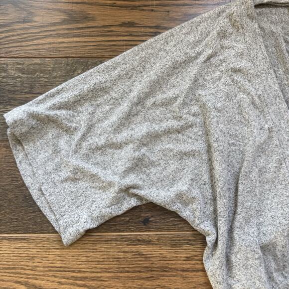 Lazy Sundays Gray Knit Dolman Sleeve Cropped Cardigan Top Women’s Size S - Picture 3 of 4